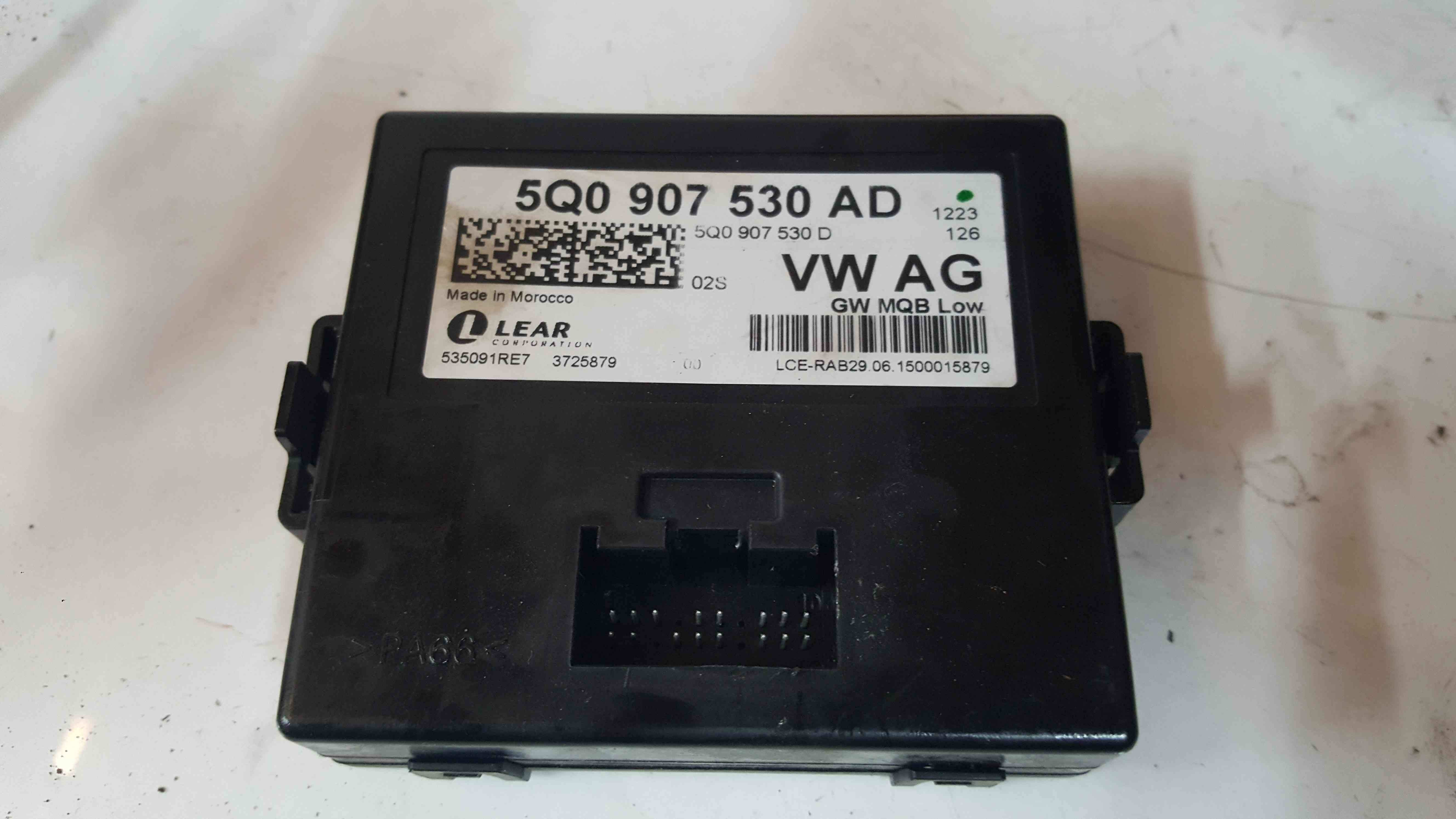 Volkswagen Golf MK7 2017 2020 Comfort Control Module 5Q0907530ad