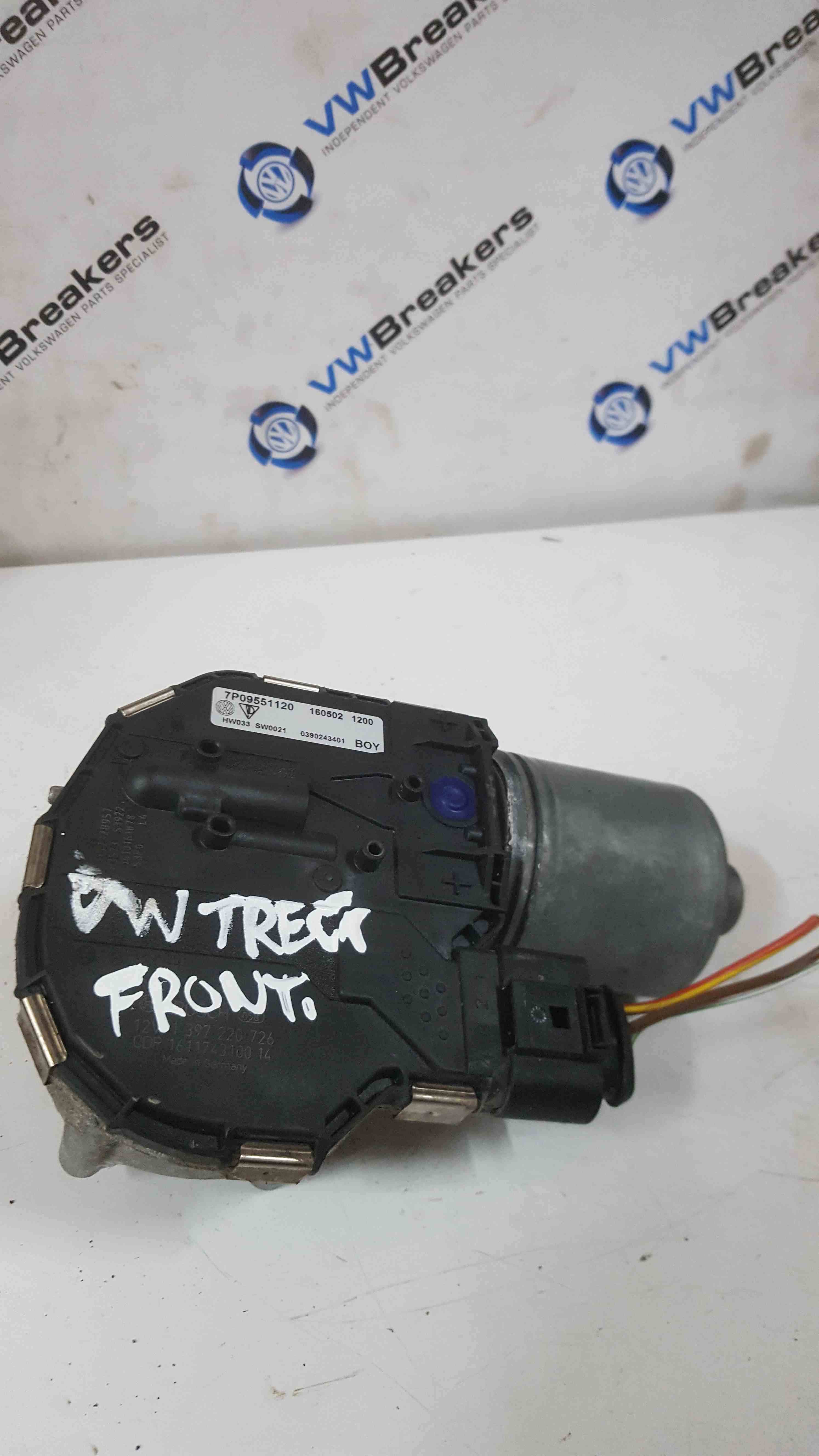 Volkswagen Touareg 2010 2018 Front Windscreen Wiper Motor 7P09551120