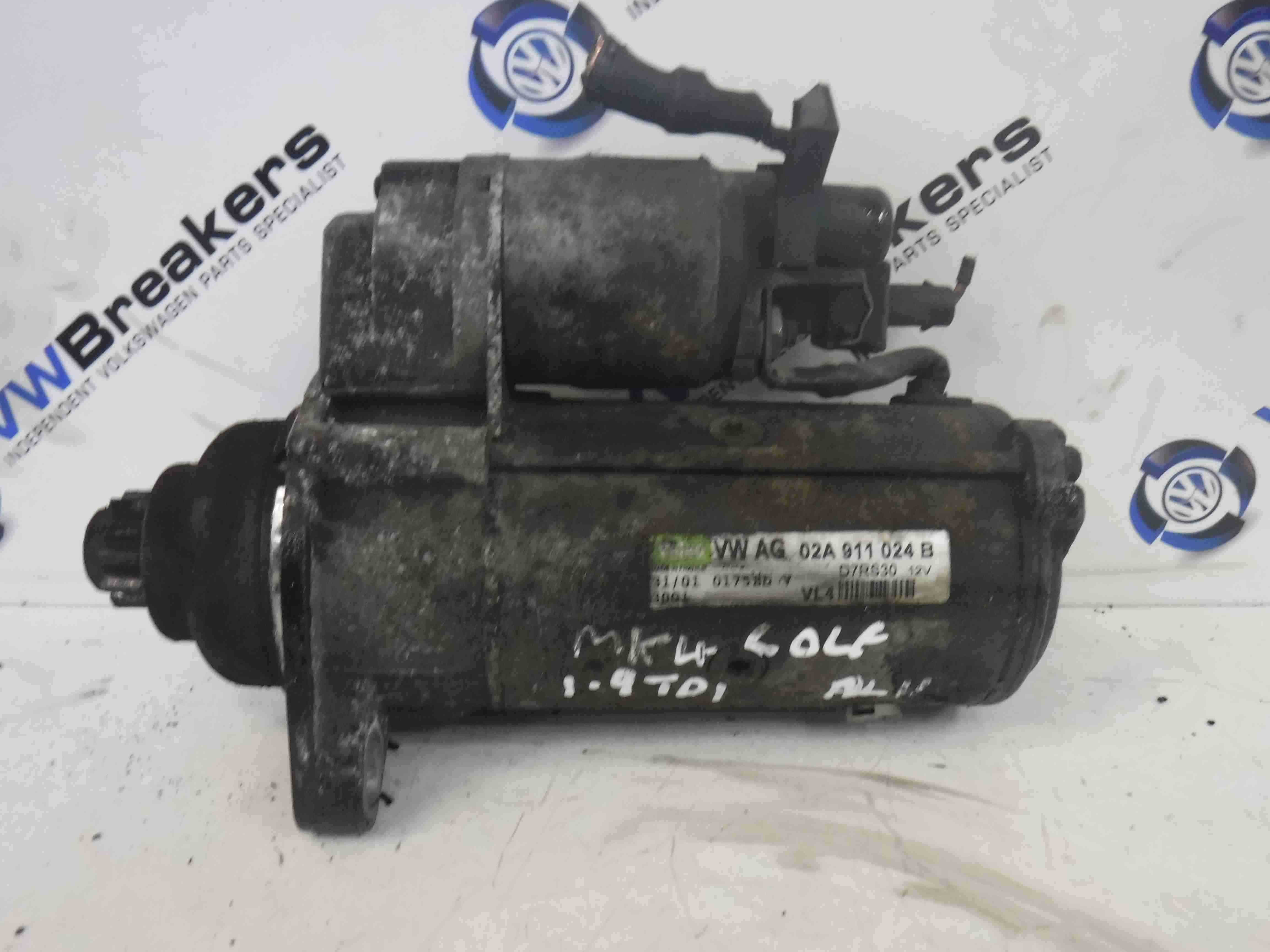 Volkswagen Golf MK4 1997 2004 1 9 TDI Starter Motor Starting ALH