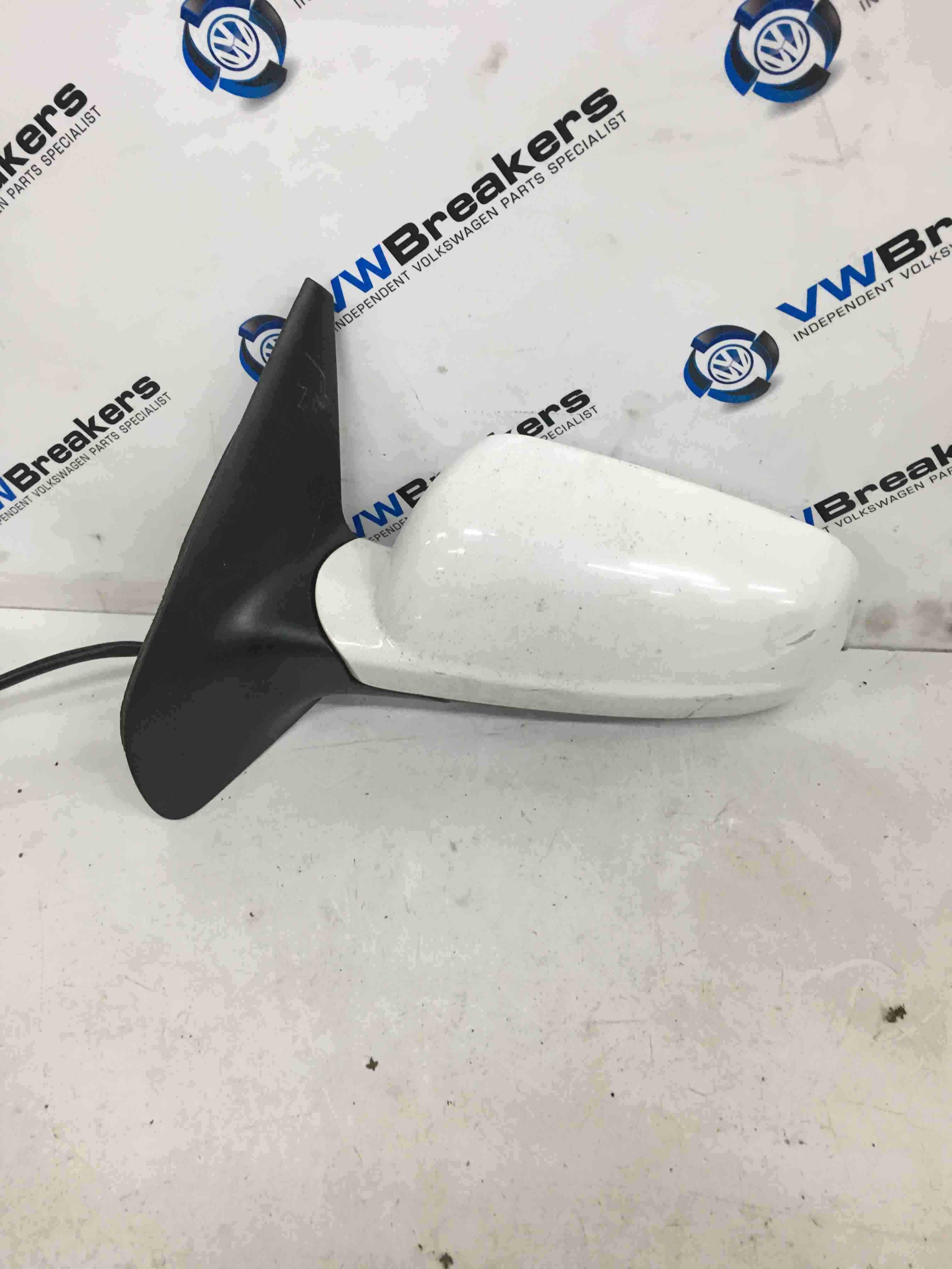 Volkswagen Golf MK4 1997 2004 Passenger NSF Front Wing Mirror White