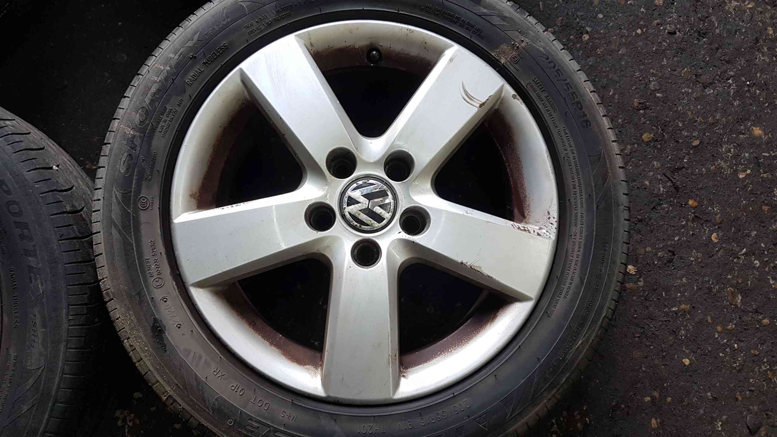 Volkswagen Golf MK5 2003-2009 Alloy Wheel SET X4 Tyres 205 55 16 ...