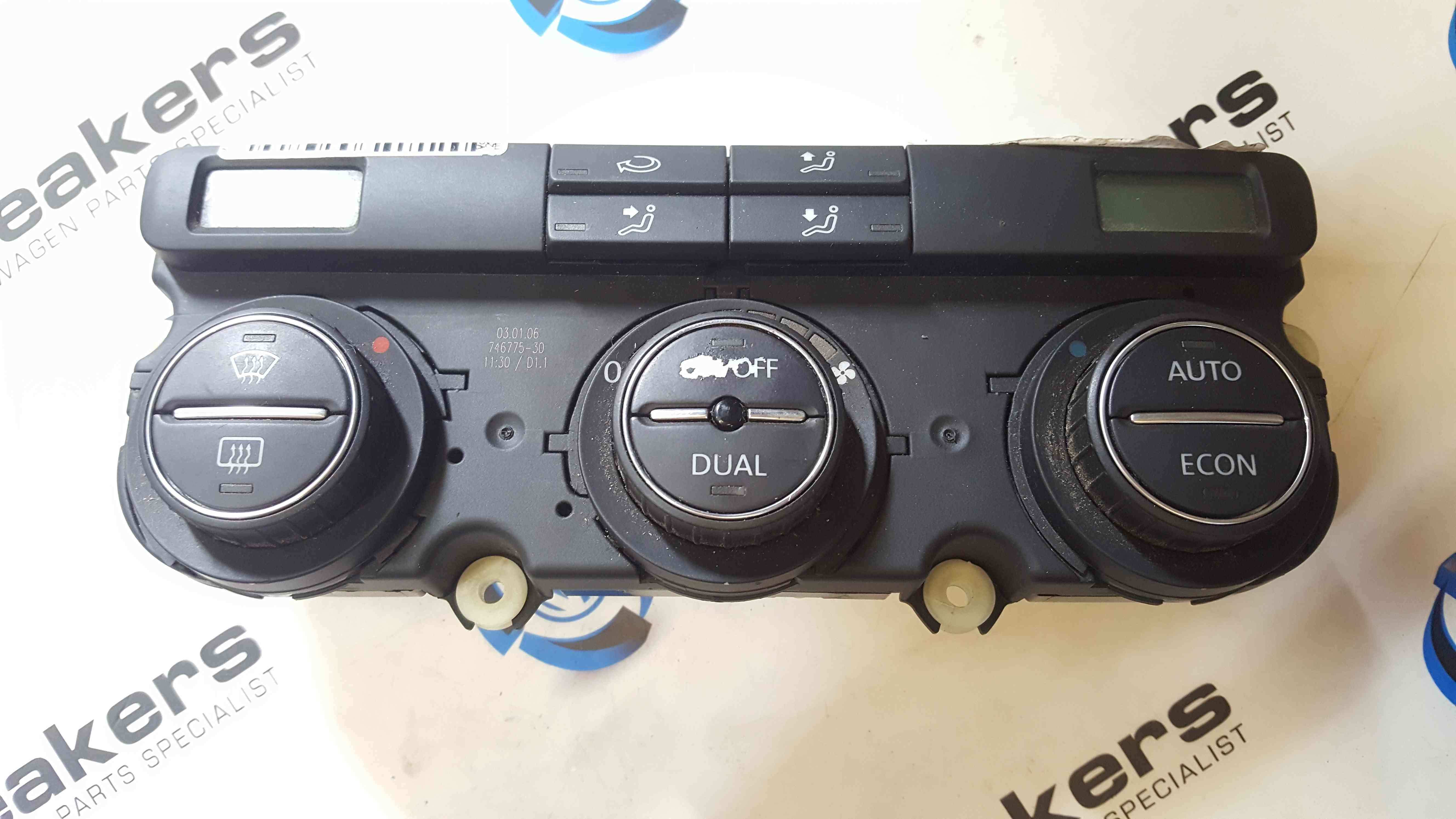 Volkswagen Passat B6 2005-2010 Heater Controls Dual Climate Control ...