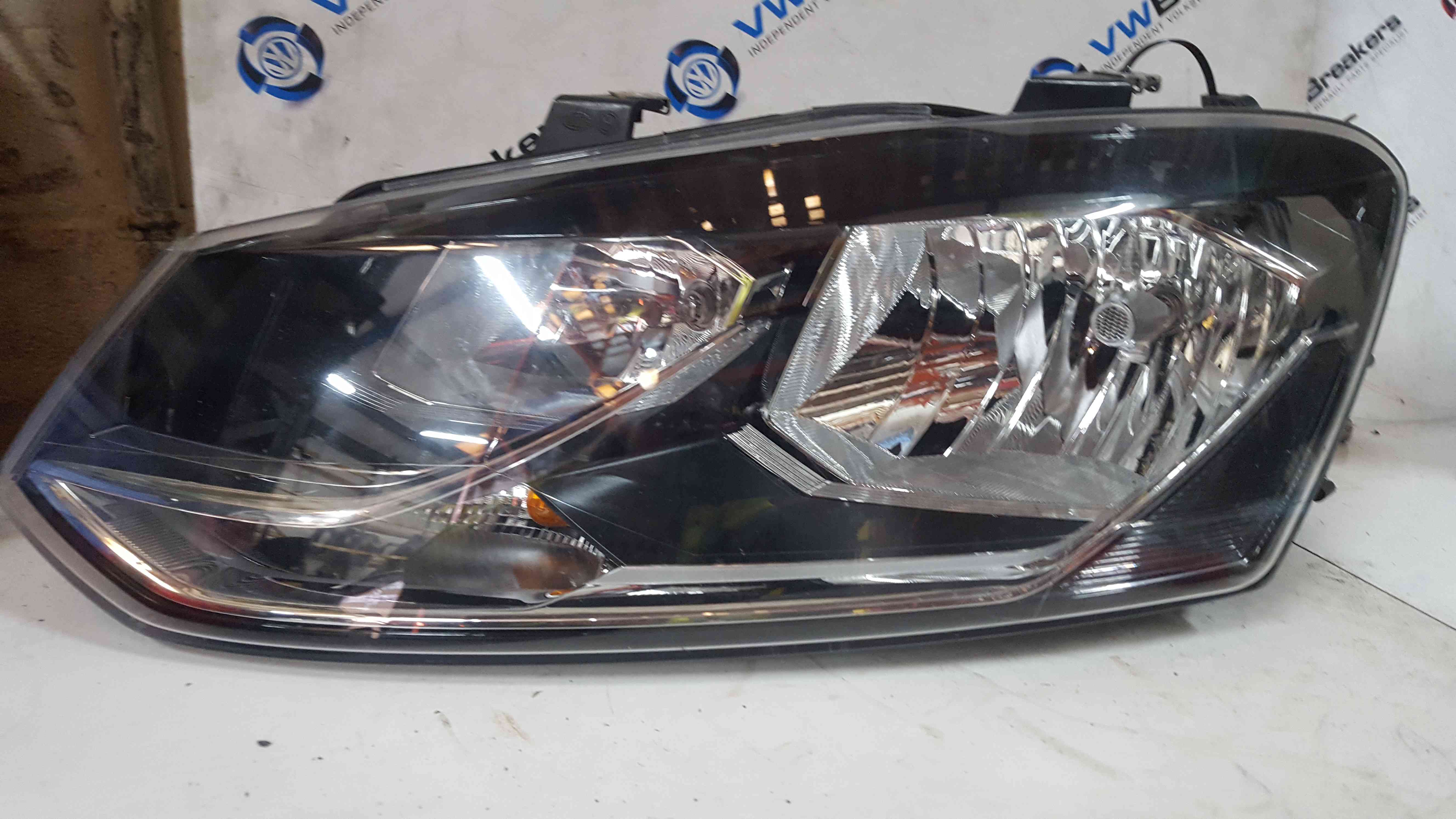 Volkswagen Polo 6C 2014-2017 Passenger NSF Front Headlight Black slight ...