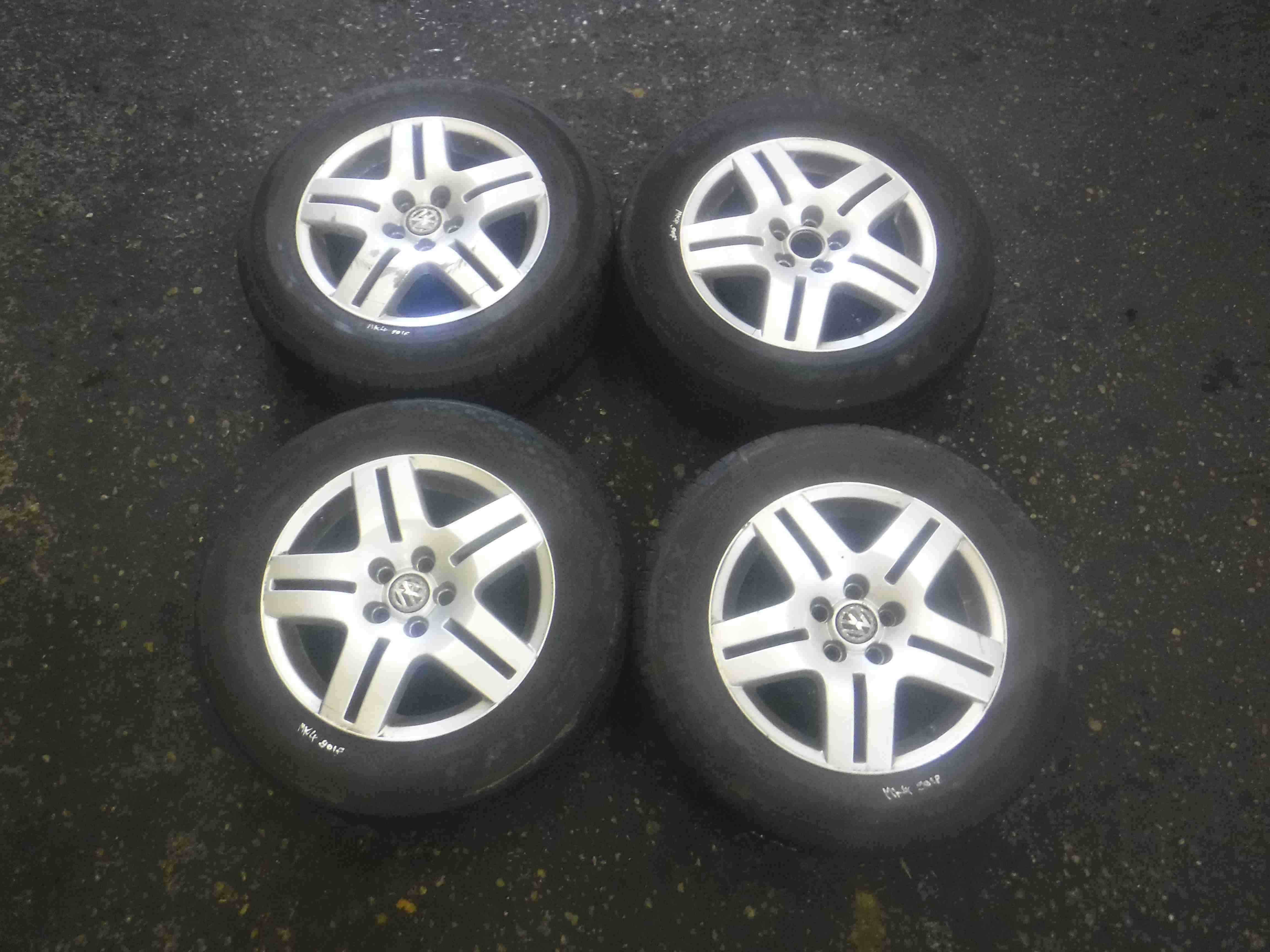 Volkswagen Golf Mk4 1997-2004 Alloy Wheels Set X4 15inch 3.5 1j0601025q 