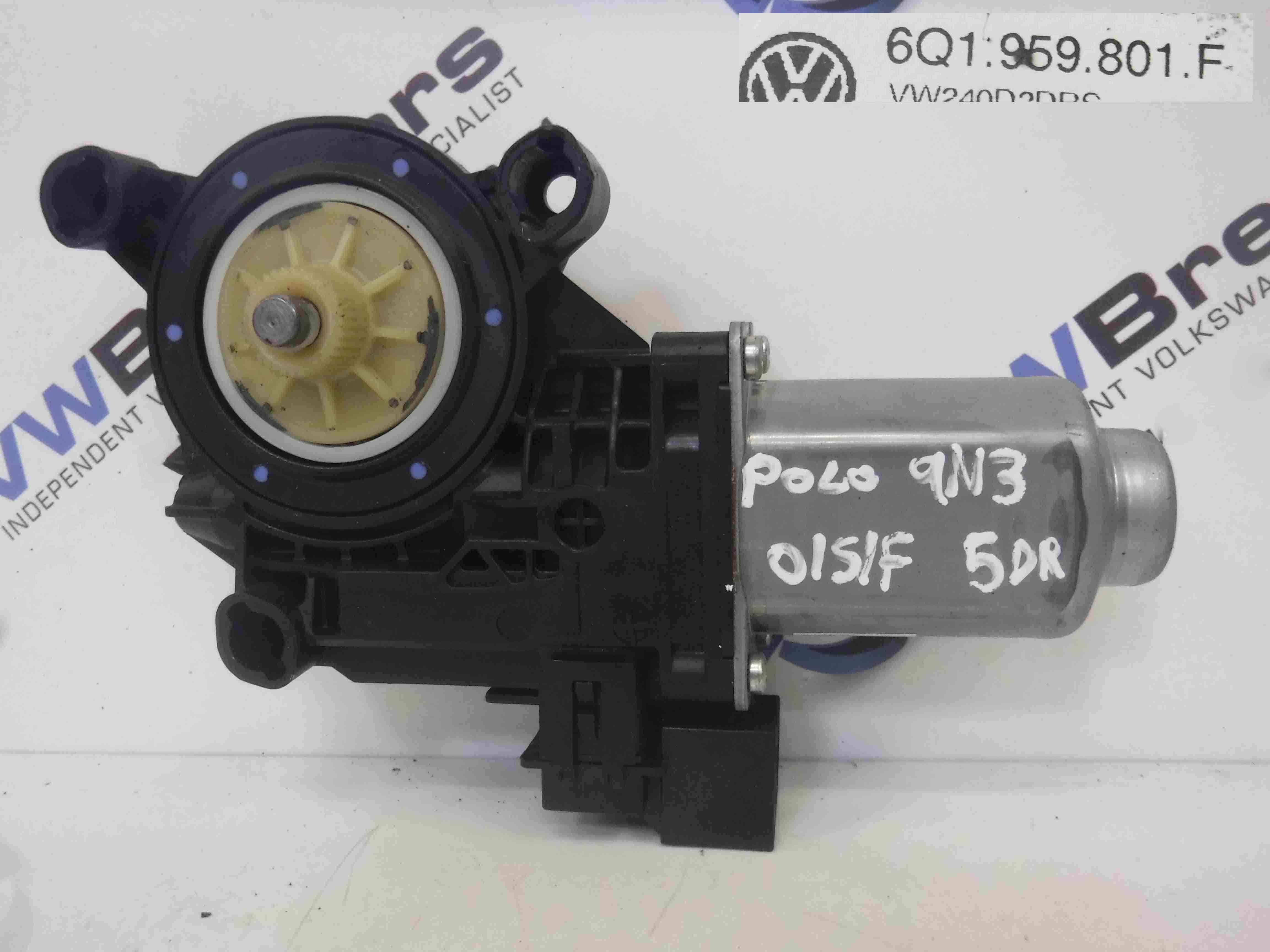 Volkswagen Polo 2006-2008 9N3 Drivers OSF Front Window Motor 6Q1959801F ...