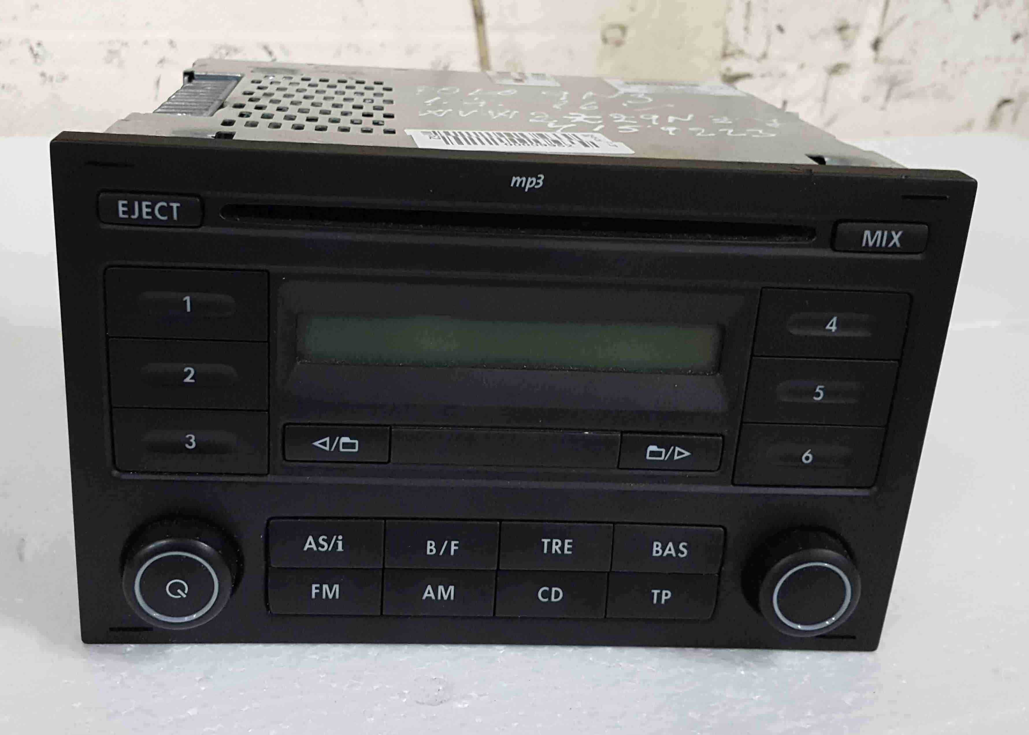 Volkswagen Polo 9N3 2006-2008 Radio Cd Player Head Unit WITH CODE